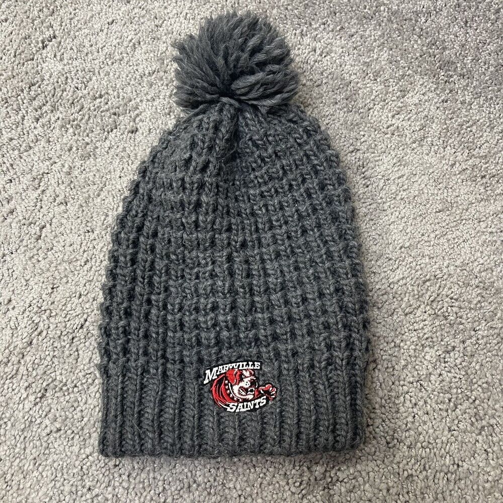 Maryville University St. Louis MO Saint Bernard Logo Winter Grey Beanie Hat OS